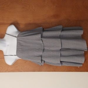 Listicle Tiered swiss dot romper